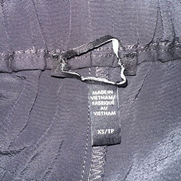 Eileen Fisher $278 crepe wide leg pants side slits tencel lyocell viscose XS - Picture 9 of 9